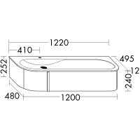 Тумба с раковиной Burgbad Lavo 2.0 120 SFZR122LG0227F5059C0001*1 подвесная Eiche Dekor Mokka — фото 4, Мебель для ванной