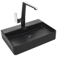Раковина WeltWasser Elbach 2173 MB 60 10000004504 Черная матовая — фото 1, Раковины накладные