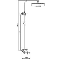Душевая система Gappo G07 G2407-11 Хром — фото 6, Душевые стойки