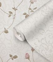 Обои Prima Italiana Colomba 80613 Винил на флизелине (1,06*10) Бежевый, Вензель — фото 3, Обои для стен