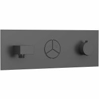 Смеситель для душа Vincea VSCV-432TGM с термостатом Вороненая сталь — фото 1, Смеситель для душа