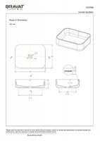 Раковина-чаша Bravat Source 50 C22250W-ENG Белая — фото 3, Раковины накладные