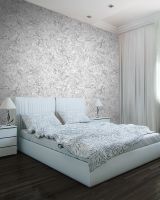 Обои Solo Marigold E602406 Винил на флизелине (1,06*10) Серый/Серебряный, Мрамор/Штукатурка — фото 3, Обои для стен