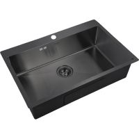 Кухонная мойка ZorG Grafit PVD 7551 GRAFIT Графит — фото 1, Кухонные мойки