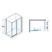 Товар: Душевая дверь Novellini Opera 120 L OPEPH119S-1K профиль Хром стекло прозрачное - фото 3 Душевая дверь Novellini Opera 120 L OPEPH119S-1K профиль Хром стекло прозрачное — фото 3, Душевые двери в нишу