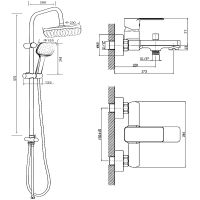 Товар: Душевая система Orange Plito M16-933cr Хром - фото 17 Душевая система Orange Plito M16-933cr Хром — фото 17, Душевое оборудование. Душевая программа