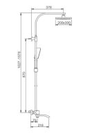 Душевая система Gappo G07 G2407-50 с термостатом Белая Хром — фото 16, Душевое оборудование. Душевая программа