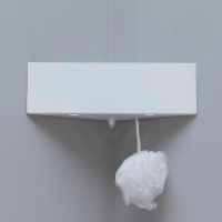 Товар: Металлическая полка Aquanet Магнум 28 302237 угловая Белая матовая - фото 3 Металлическая полка Aquanet Магнум 28 302237 угловая Белая матовая — фото 3, Полки для ванной и душа