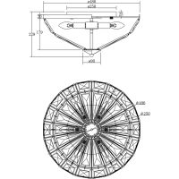 Товар: Потолочный светильник Maytoni Neoclassic Facet MOD094CL-06G Прозрачный Золото - фото 9 Потолочный светильник Maytoni Neoclassic Facet MOD094CL-06G Прозрачный Золото — фото 9, Светильники