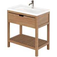 Тумба под раковину Creto Provence Family 85 9-1008WF Wood — фото 2, Мебель для ванной