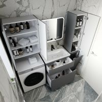 Тумба под раковину Style Line Марелла 70 Люкс Plus Серый матовый антискрейтч арт-СС-00002400 — фото 4, Тумбы под раковину