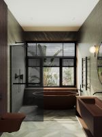 Товар: Душевая перегородка Maybah Glass MGD-735-6ш 890x1950 в широком профиле Черный стекло графитовое - фото 3 Душевая перегородка Maybah Glass MGD-735-6ш 890x1950 в широком профиле Черный стекло графитовое — фото 3, Душевые перегородки