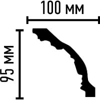 Карниз Decomaster 95103 2400x100x95 мм — фото 2, Карнизы