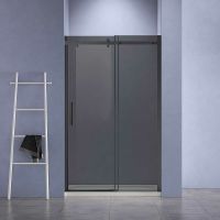 Душевая дверь Vincea Como-N 120 профиль Черный стекло тонированное арт-VDS-4CN120CGB — фото 2, Раздвижные душевые двери