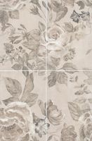 Керамическое панно Kerama Marazzi Александрия светлый из 4 частей 40х60 см — фото 1, Керамическая плитка