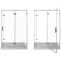 Товар: Душевой уголок Aquanet Beta NWD1231 140x80 L 185424 профиль Хром стекло прозрачное - фото 3 Душевой уголок Aquanet Beta NWD1231 140x80 L 185424 профиль Хром стекло прозрачное — фото 3, Прямоугольные душевые уголки