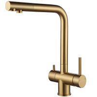 Смеситель для кухни Paulmark Skalen Sk213020-BG Брашированное золото — фото 1, Смесители для кухни