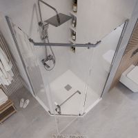 Товар: Душевой уголок Grossman Pragma 100х100 302.K33.03.1010.10.00 профиль Хром стекло прозрачное - фото 6 Душевой уголок Grossman Pragma 100х100 302.K33.03.1010.10.00 профиль Хром стекло прозрачное — фото 6, Душевые уголки