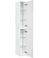 Шкаф пенал Aquaton Диор 26 1A110803DR010 подвесной Белый — фото 2, Пеналы для ванной комнаты