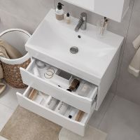 Тумба под раковину Volna Lake 60.2Y tpLAKE60.2Y-01 подвесная Белая — фото 5, Тумбы под раковину