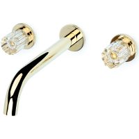 Смеситель для раковины Boheme Elegante 152-2-G-EL Золото — фото 1, Смесители