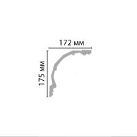 Карниз Decomaster DP 40А 2400x175x175 мм — фото 2, Карнизы