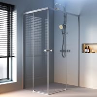 Душевой уголок AM.PM X-Joy 120х90 W94G-403-12090-MТ профиль Хром матовый стекло прозрачное — фото 6, Прямоугольные душевые уголки