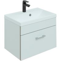 Тумба с раковиной Aquanet Верона 50 287641 подвесная Белая матовая — фото 1, Тумбы с раковиной