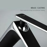 Смеситель для раковины Frap H57 F1057-2 Черный матовый Хром — фото 4, Смесители