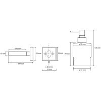 Дозатор для жидкого мыла Bemeta Beta Хром арт-132109102 — фото 3, Дозаторы