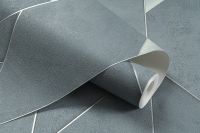 Обои Артекс Absolute 10946-04 Винил на флизелине (1,06*10,05) Зеленый/Серый, Геометрия — фото 4, Обои для стен