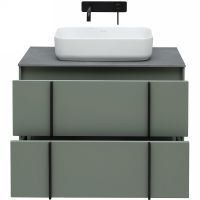 Тумба под раковину Allen Brau Reality 80 1.32005.CGM подвесная Олива матовая — фото 12, Мебель для ванной