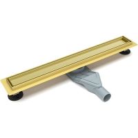 Душевой лоток Esbano Combi 70 C-TILE-70SG ESTRCOMTILE70SG с решеткой Золото матовое / под плитку — фото 1, Душевые лотки