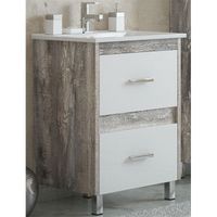 Тумба под раковину Corozo Верона 65 SD-00000346 Антик Белая — фото 1, Мебель для ванной