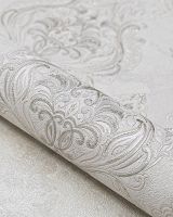 Обои Solo Casablanca SL8870-22 Винил на флизелине (1,06*10) Серый, Дамаск — фото 2, Обои для стен