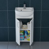 Товар: Тумба под раковину СанТа Сити 40 101203 Белый - фото 4 Тумба под раковину СанТа Сити 40 101203 Белый — фото 4, Мебель для ванной