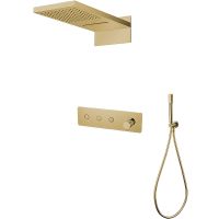 Душевая система Boheme Fusion 130-G Золото — фото 1, Душевое оборудование. Душевая программа