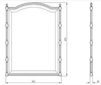Зеркало Migliore Mirella 65 17170 Бронза — фото 4, Зеркала в ванную комнату