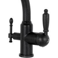 Смеситель для кухни Kaiser Vincent 31244-5 Черный мрамор — фото 3, Смесители