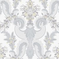 Обои LOYMINA La Belle Epoque Винил на флизелине (1*10,05) Серый, Дамаск/Цветы арт-BQ4 011 — фото 1, Обои для стен
