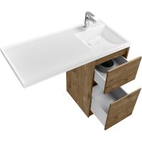 Тумба под раковину Aquaton Лондри 105 1A267001LHDR0 Дуб Рустикальный без фасада — фото 5, Тумбы под раковину