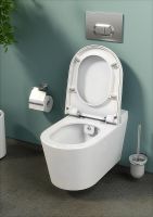 Товар: Унитаз биде Vitra Nest 5176B003-6233 подвесной с сиденьем Микролифт - фото 10 Унитаз биде Vitra Nest 5176B003-6233 подвесной с сиденьем Микролифт — фото 10, Унитазы