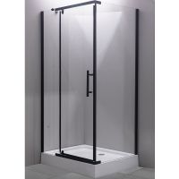 Душевой уголок Esbano ESR-7180B 120x80 ESUGR7180B профиль Черный матовый стекло прозрачное — фото 1, Прямоугольные душевые уголки