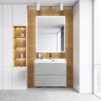 Тумба под раковину BelBagno Vittoria 80 подвесная Toros Bianco арт-VITTORIA-800-2C-SO-TB-P — фото 5, Тумбы под раковину