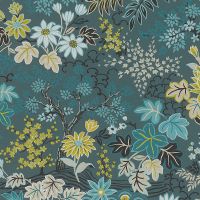 Обои RASCH Salisbury 553352 Флизелин (0,53*10,05) Синий/Разноцветный, Цветы — фото 1, Обои для стен