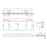 Столешница под раковину Boheme Armadi Art Flat 140 869-140-CLCT Белый мрамор — фото 4, Раковины