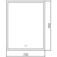 Товар: Зеркало Silver Mirrors Norma Neo 70 LED-00002645 с подсветкой с сенсорным выключателем и подогревом - фото 4 Зеркало Silver Mirrors Norma Neo 70 LED-00002645 с подсветкой с сенсорным выключателем и подогревом — фото 4, Зеркала в ванную комнату