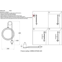 Товар: Настенный светильник Crystal Lux Corida AP25W LED Black Gold Черный Золото - фото 7 Настенный светильник Crystal Lux Corida AP25W LED Black Gold Черный Золото — фото 7, Светильники
