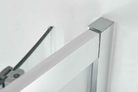 Душевой уголок Vincea Alpha 90x90 VSQ-3AL900MT профиль Хром стекло текстурное — фото 3, Душевые уголки четверть круга