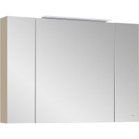 Зеркальный шкаф Roca Oleta 100 A857648515 с подсветкой Капучино — фото 1, Мебель для ванной